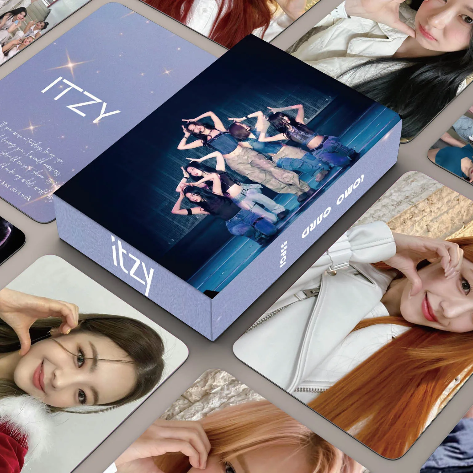 

55Pcs/Set Idol ITZY Lomo Cards Photocards New Album YUNA Lia Ryujin Chaeryeong Print Card Poster Sticker Group Fans Gifts