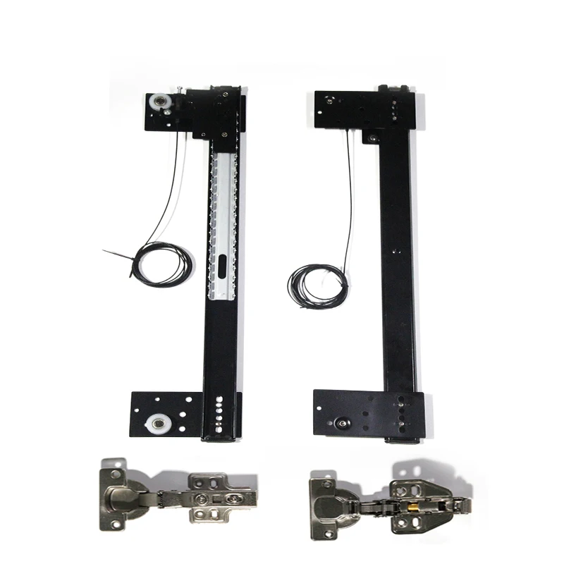 Hidden Door Track Wardrobe Swing Door Slide Simple Invisible Butterfly Pocket Side Plug Flip Home Hardware Hinge gas spring hinge