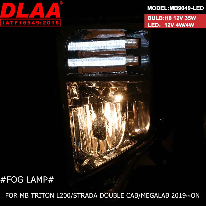 미쓰비시 픽업 트라이톤 L200/오프로드 차량 4X4 스트라다2019 LED 안개등에 적합