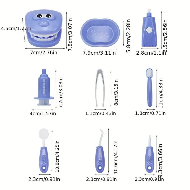 Children Montessori Toys Parent-child Interaction For Girl Boy Dentist Check Teeth Model Doctors Role Play Baby Kid Learning Toy - 6