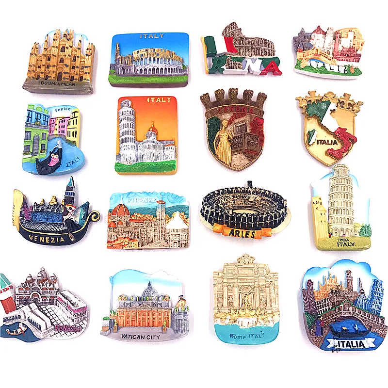 

Magnetic Fridge Magnet Country Venice Roma Firenze Italy Vatican Tourist Souvenir Gifts Funny Magnets for Refrigerator Decor