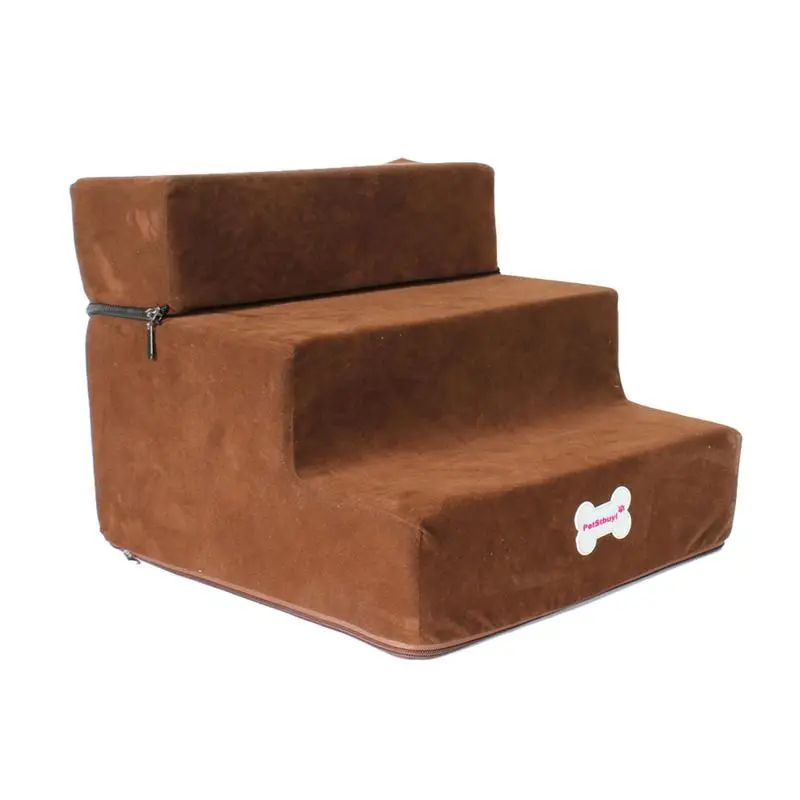 Hot Dog House Dog Stairs Pet 3 Steps Stairs For Small Cat Pet Ramp Ladder Anti-slip Removable Dogs Bed Supplies pet ramp stairs