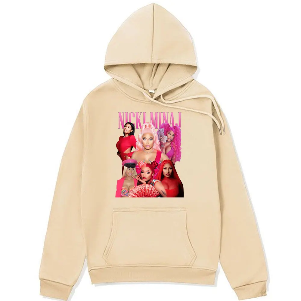 Rapper Hip Hop Nicki Minaj Red Ruby Da Sleeze Cover Hoodie Men's Women's Fashion Sweatshirts Oversized Streetwear Hoodies Male