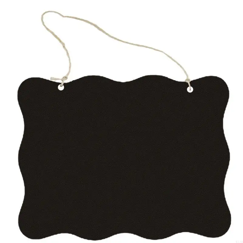 W3JD Erasable Chalkboard Signs Small Message Board Hanging Blackboard Sign