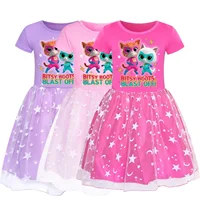 Anime Superkitties robe enfants 2025 été robes décontractées bébé filles Super chats vêtements enfants fête de mariage princesse robes 1