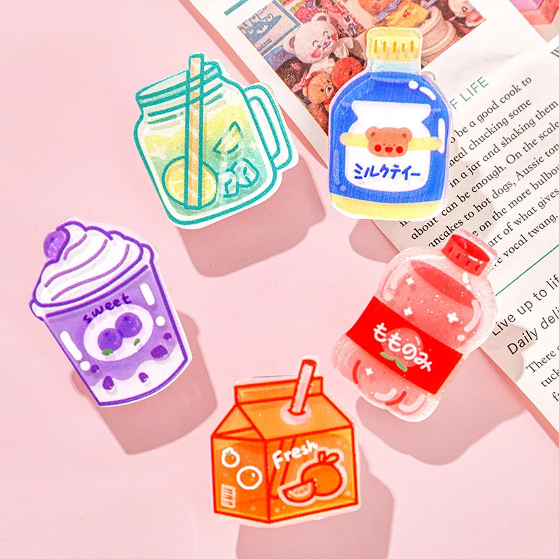Cartoon Drinks Clip 1 Piece For Office School