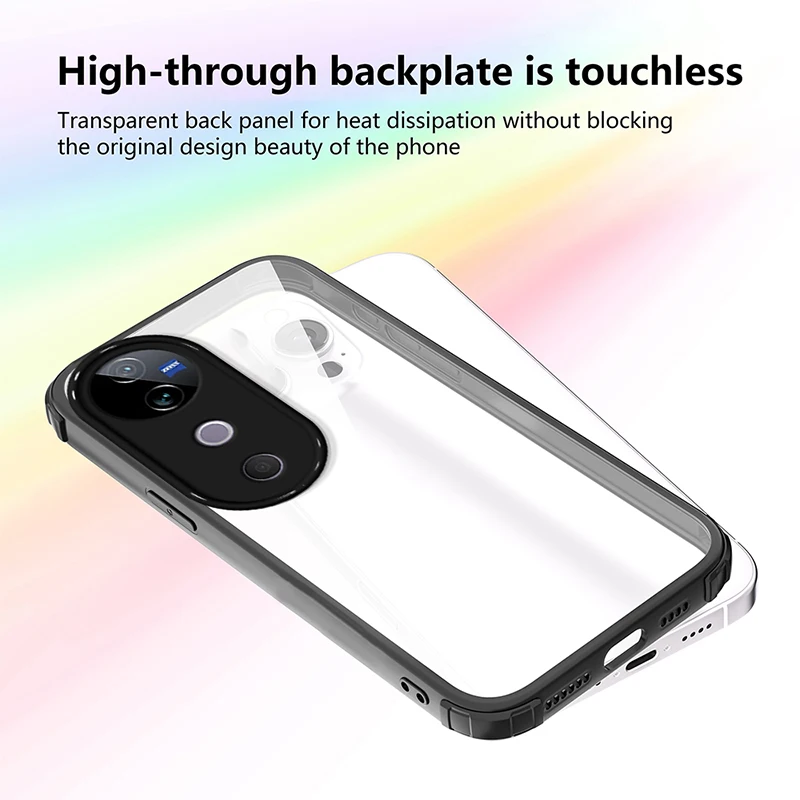 Luxury Anti-Fall Transparent Soft TPU Silicone Back Cover