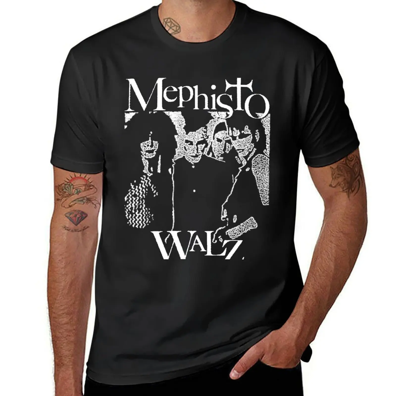 80s goth death rock T-Shirt cute tops oversizeds t shirts men