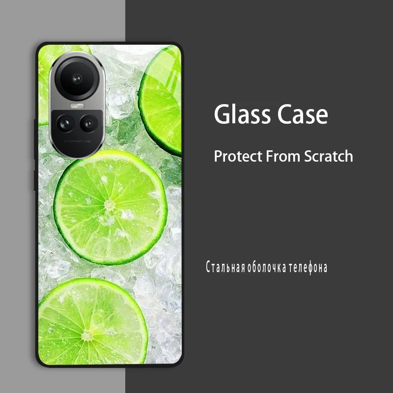 Enhanced Protective Tempered Glass Case Cover with Hard Coque Bumper
