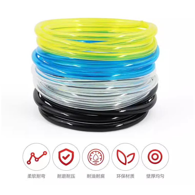 1-20M Fuel Gas Hose String Tube Trimmer Chainsaw Blower Tools Oil fuel pipe Yellow/Transparent/Black/Blue fuel hose,fuel gas hose