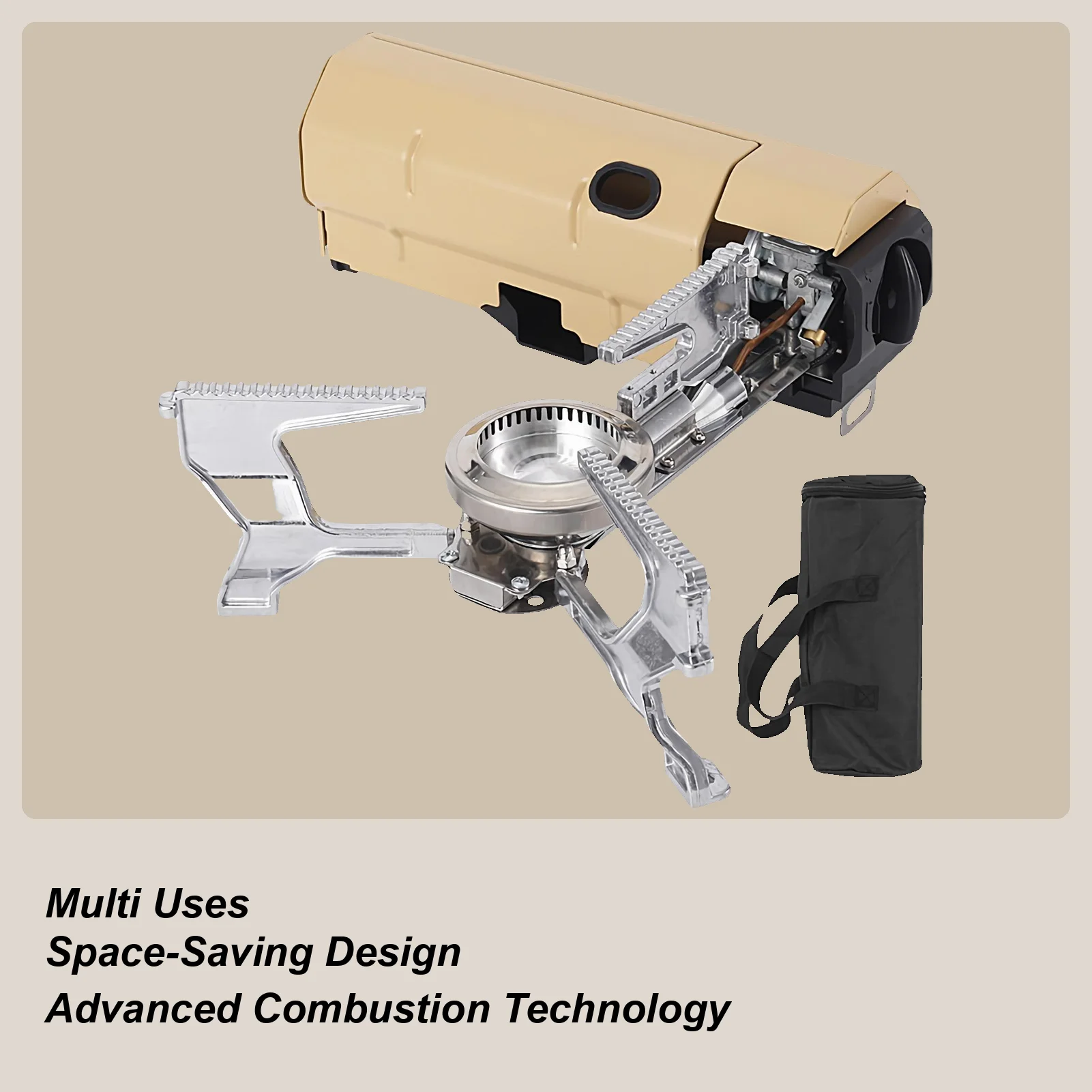 Portable Stove For Camping Backpacking Stove Burner Foldable For Backpacking Rv Survival Mountaineering Road Trip Outdoor Hiking