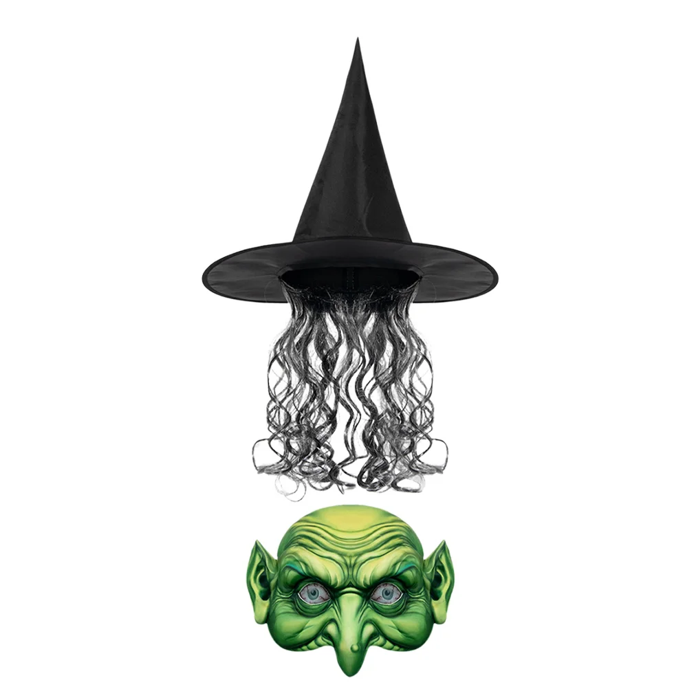 

Halloween Mask Decor Witch Suit Hat Costume Supple Novelty Clothing Lightweight