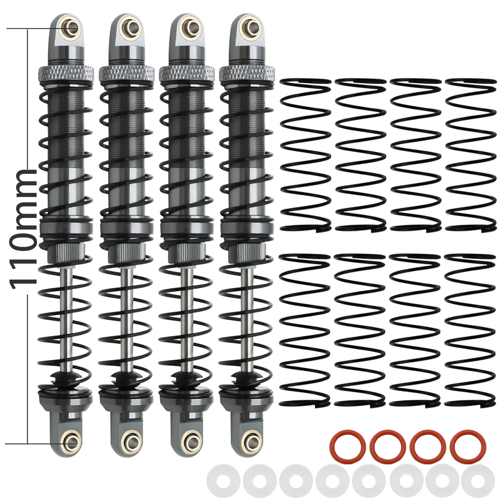 4PCS Gray 100mm