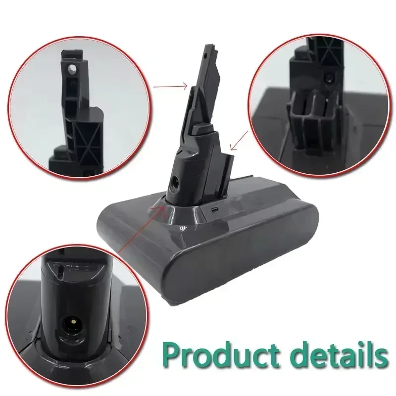 Vacuum Cleaner Battery Battery Replacement V7/SV11 21.6V for Dyson V7 Motorhead Pro V7 Trigger Animal Car + Boat Handheld Vacuum Cleaner