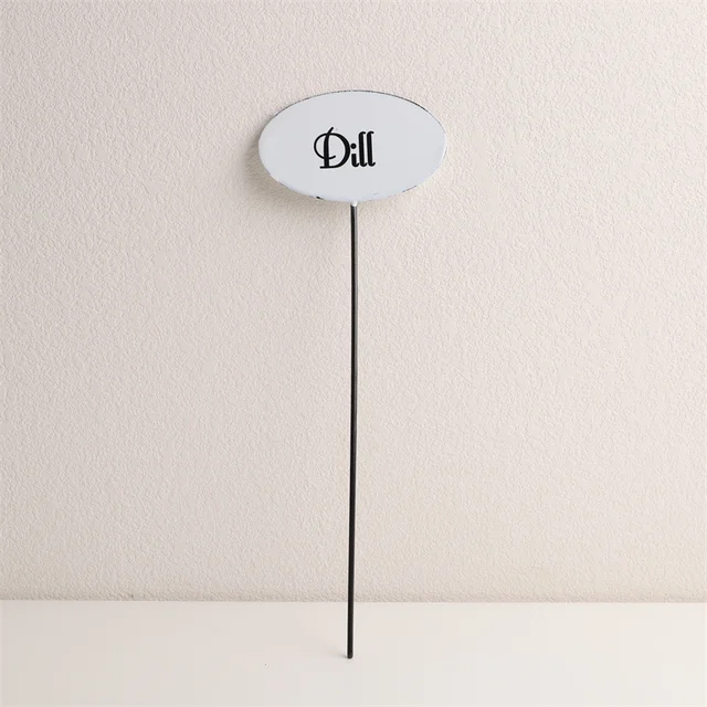 Fehér Zománc Gyógynövény Címkék Kerti Jel Jardinage Potager Plant Kertészeti Ajándékok - Image 2