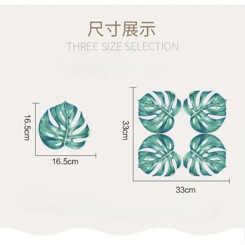 20pcs/pac 2-Ply Shaped Turtle Back Leaf Printing Paper Napkins Cut Edge Color Napkins Paper Placemat Party Decoupage paper napkins disposable paper placemats