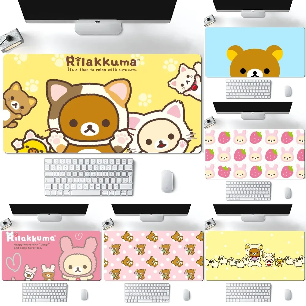 Japão San-x Rilakkuma Bonito Mousepad para Computador e Laptop Gamer Pad pc Gaming Accessories Desk Mats