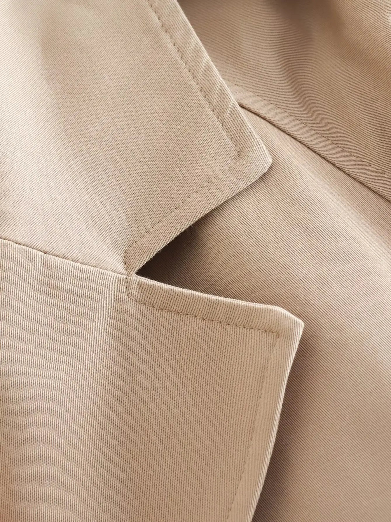 Chic Lady Khaki Cropped Design Jacket Casual Top 18 S715B17C0C5884C0297E074622Fc48C568