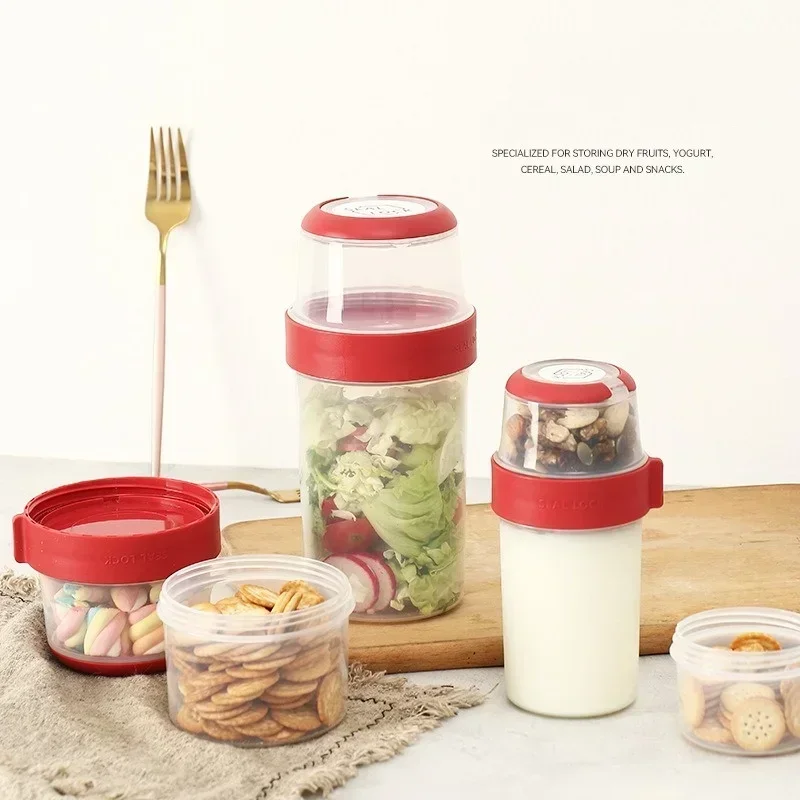 Double Layer Compartment Food Storage Box