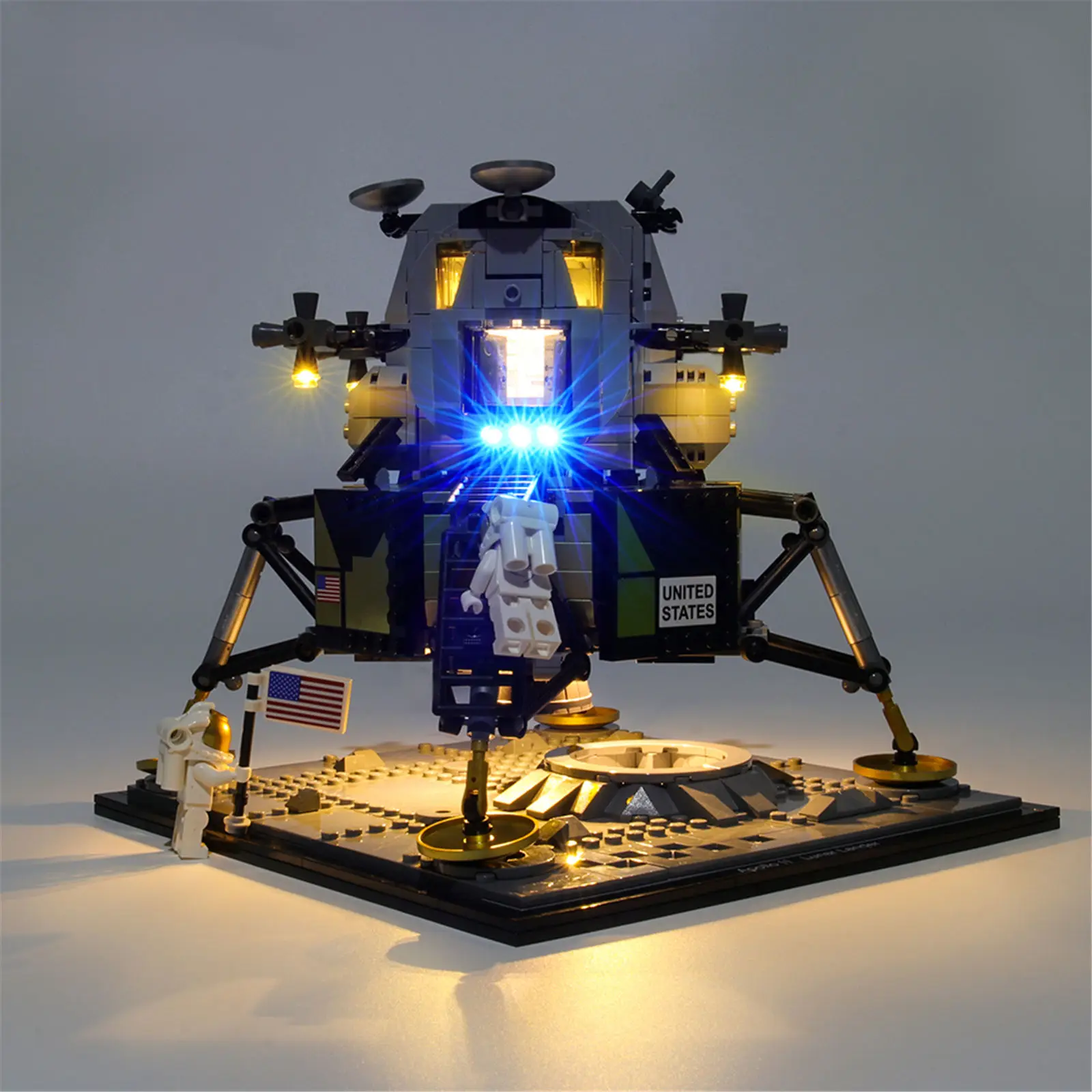 Hprosper 5V Led Light Per Il 10266 Apollo 11 Lunar Lander Lampada Decorativa Con Scatola Batteria (Non Includere Blocchi Lego)