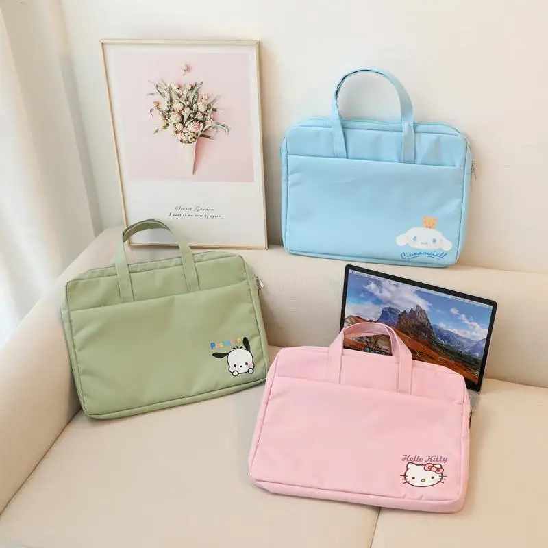 

Kawaii Sanrio Laptop Bags Kuromi Accessories Cute Anime Tablet Bags Ipad Shockproof Inner Bag Tote Organizer Toys for Girls Gift