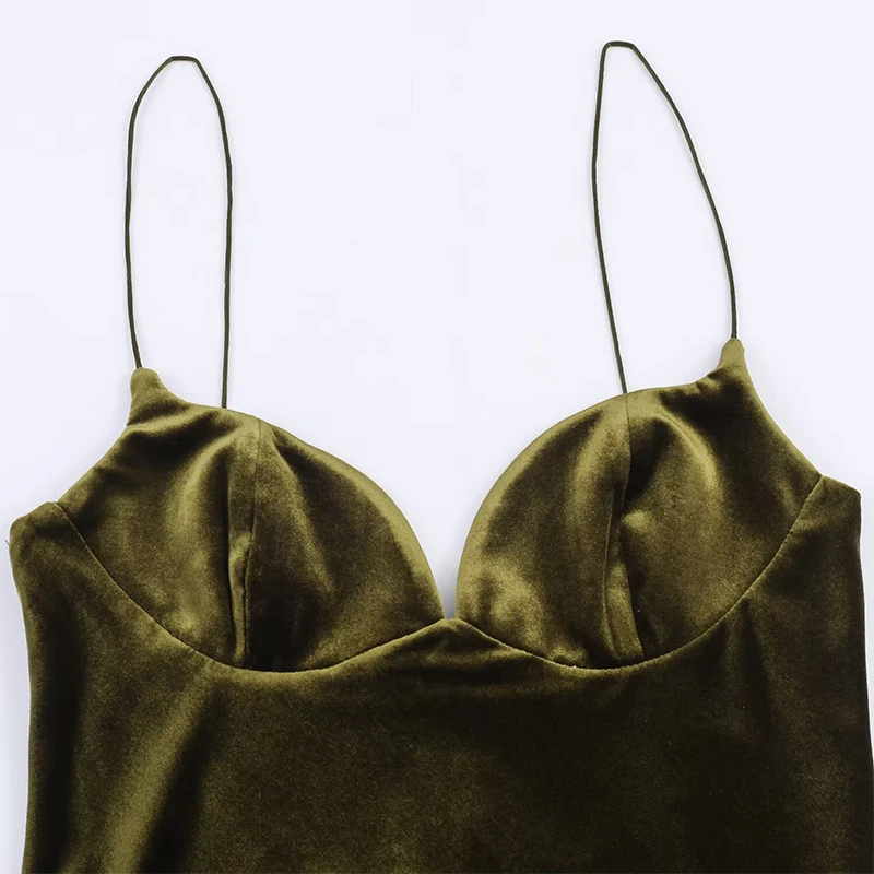 Women Holiday Fashion Velvet Elegant Long Dress Sleeveless Summer Women's Back Zipper Backless Sling Evening Party Dresses