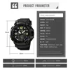 Skmei Multifunctional Chrono Digital Watches Mens Dual Movement 3 Time Sport Wristwatch Waterproof Electronic Clock Reloj Hombre 6