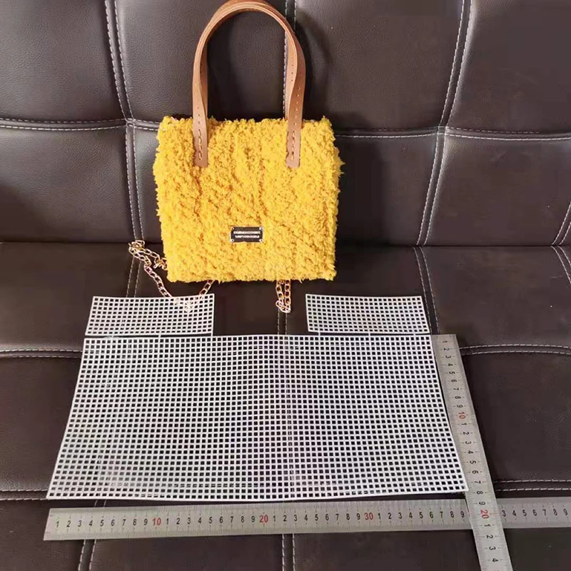

Knitting Weaving Plastic Mesh Sheet DIY Sewing Woven Bag Accessories Purse Making Supplies Crochet Projects Bag Accessories