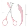 Karsyngirl 1/2/3Pcs Eyebrow Trimming Knife Eyebrow Face Razor For Women Eyebrow Scissors With Comb Brow Trimmer Scraper 6