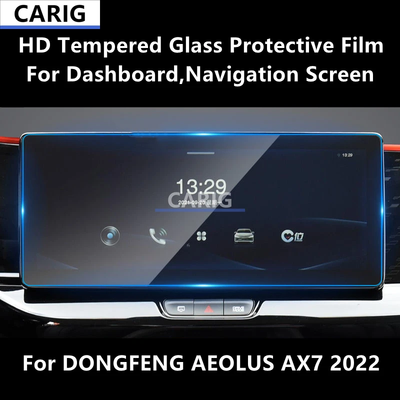 

For DONGFENG AEOLUS AX7 2022 Navigation Screen HD Tempered Glass Protective Film Anti-scratch Accessories Refit