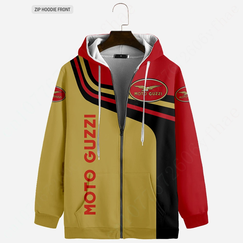 Moto Guzzi Hoodies For Men Women Anime 3D Printing Sweatshirt Casual Zip Hoodies Unisex Clothing Harajuku Essentials Pullover