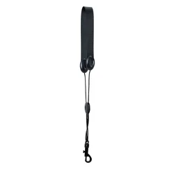 Premium Adjustable Neck Strap for Wind Instruments - Durable Nylon Halter Belt (Black Strap)