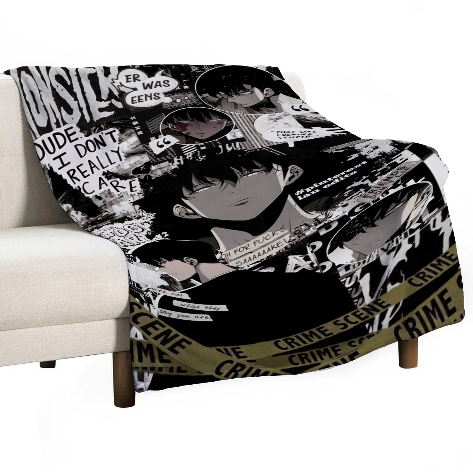 Solo Leveling Printed Blanket Picnic Blankets Warm Blanket Soft and Comfortable Blanket Home Travel Birthday Gift 5