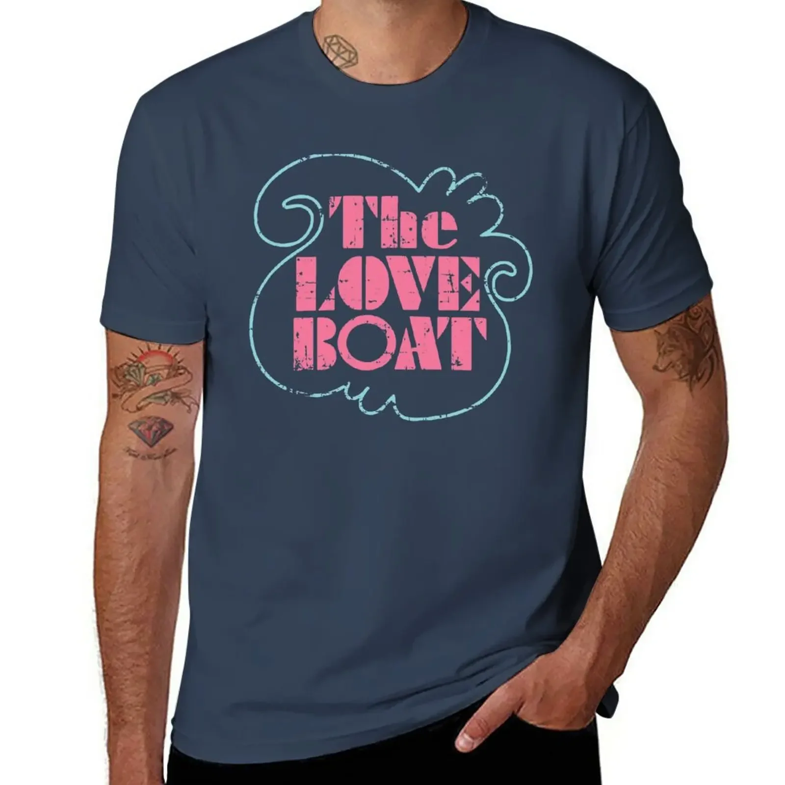 The Love Boat TV Sitcom 80s Party Distressed Vintage Retro 1980s t-shirt sublime oversize plus size t shirt per uomo