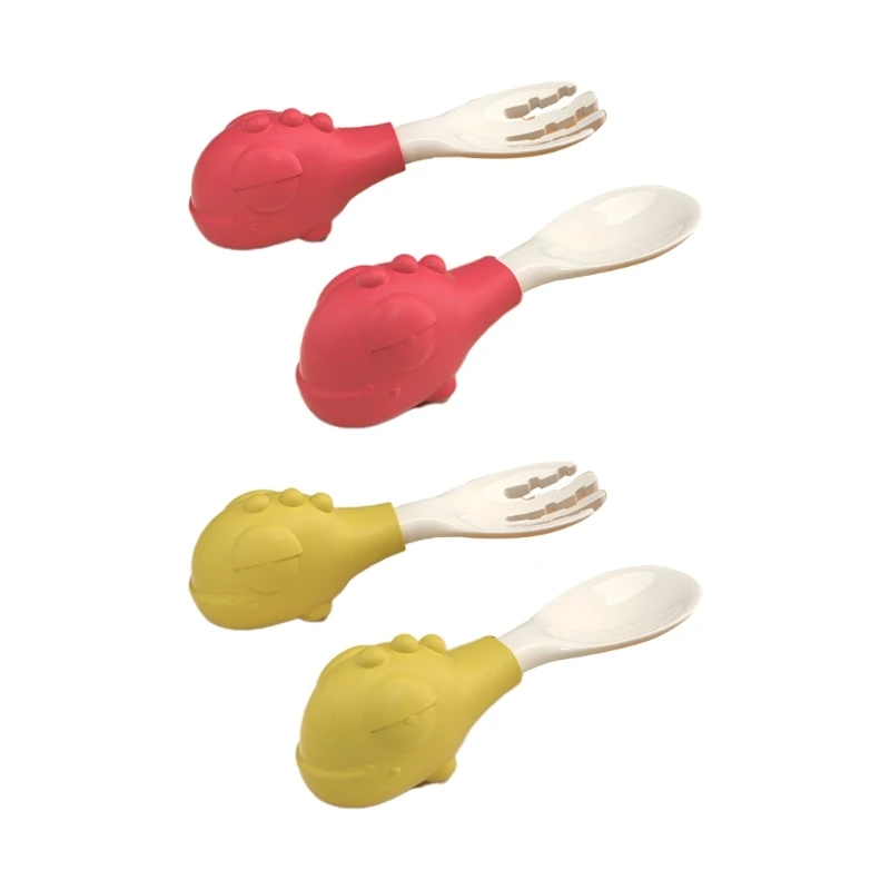 

Новинка 2024, набор посуды с ложкой и вилкой для младенцев, для обучения еде, посуда для кормления младенцев, рождественский подарок для детей