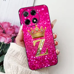 Crown Letters Zachte Siliconen Hoes - Premium Beschermende Cover voor Tecno Camon Serie