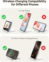 Беспроводное зарядное устройство SwanScout 501S для Samsung Z Flip 7 6 5 4 3, складная подставка для быстрой зарядки для Galaxy S25 для Moto Razr 50 40 60 — изображение 4