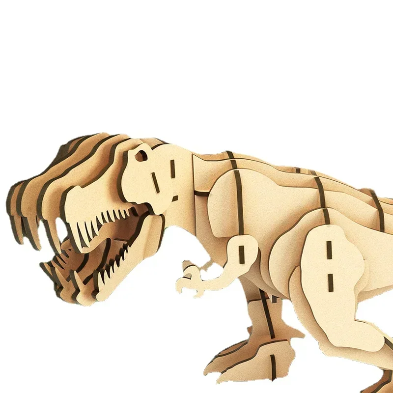 

Dinosaur 3D three-dimensional jigsaw puzzle fun animal wooden jigsaw puzzle children's educational handmade toys