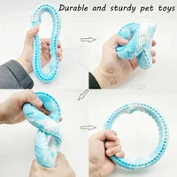 Pet dog rubber bite ring, bite resistant grinding training, interactive companionship for large, medium, and small dogs 2