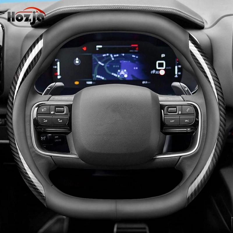 Premium Leather Breathable Non-Slip Steering Wheel Cover - Car Styling Auto Accessory