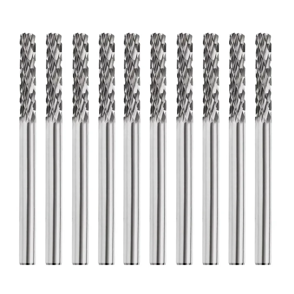 

10PCS Carbide Rotary File C Type 3mm Shank Tungsten Steel Milling Cutter for Fast Cutting and Polishing Sturdy and Durable