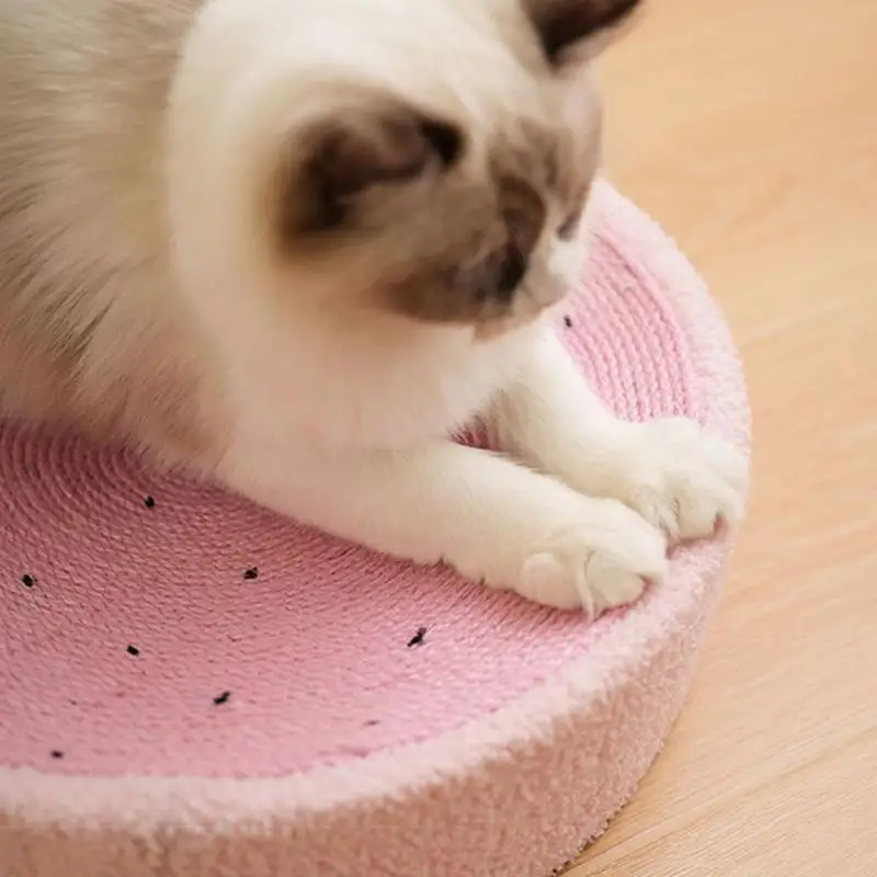 고양이 바닥 긁힘 패드 사이 잘 긁는 사람 발톱 연마기 매트, 실내 고양이 사이 잘 긁는 장난감, 거실용 오목한 중간