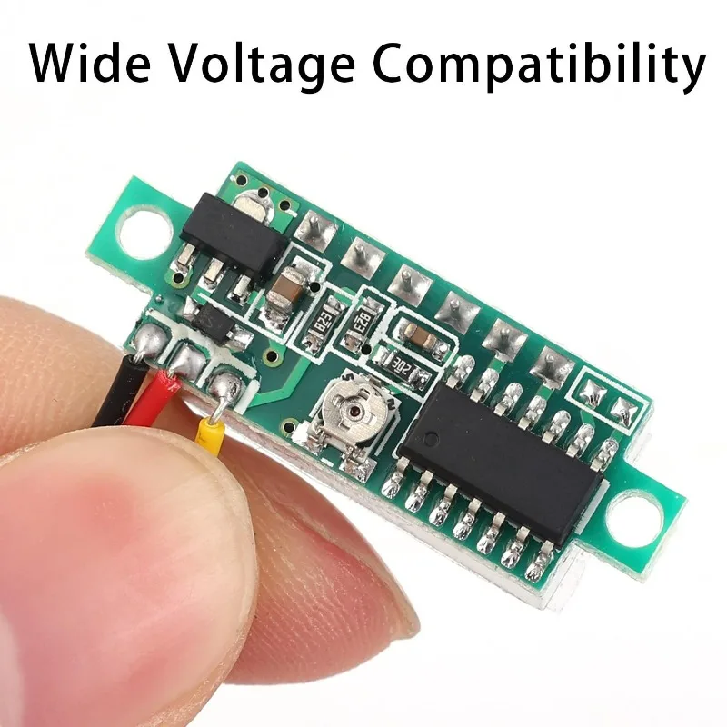 10/1pcs DC LED 디지털 디스플레이 패널 전압 측정기 빨간색 녹색 파란색 자동차 모바일 전원 전압 테스터 감지기 장비