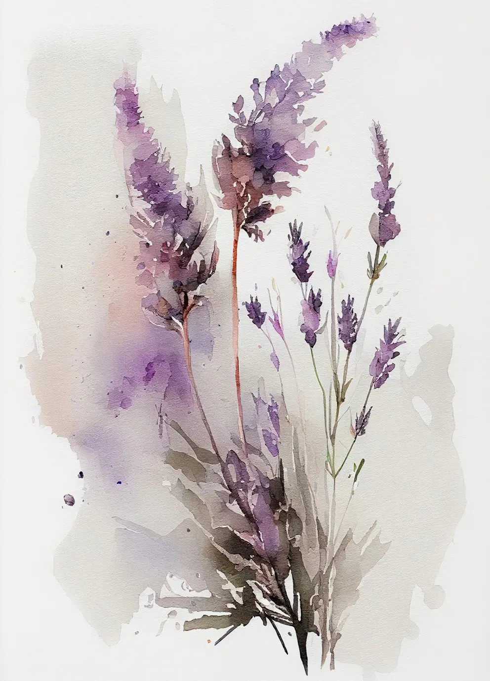 Wildflower Meadow Watercolor Canvas Art - Daisy, Thistle, Forget-Me-Not & Daffodil Wall Decor