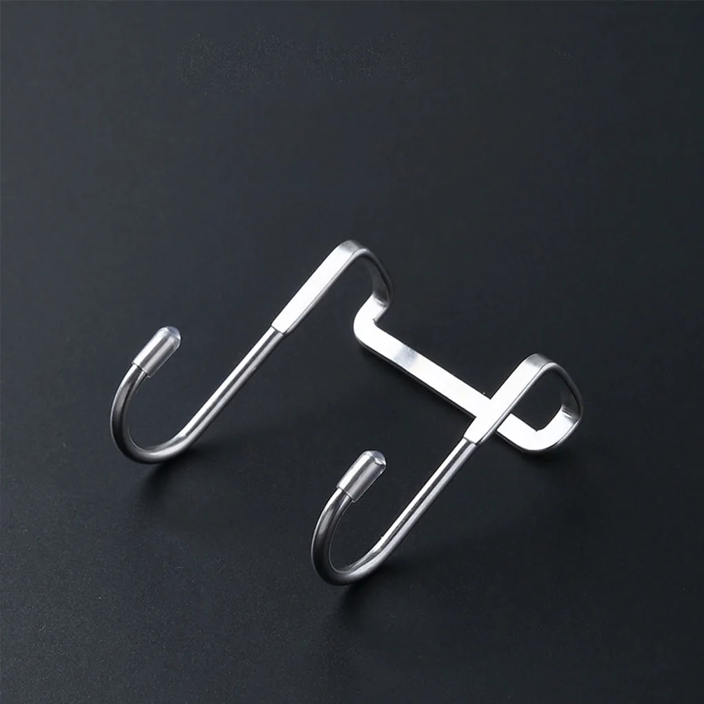 Wall Mount Hooks Multi Purpose Hooks Metal Hook 1PC S-type Door Hanger Hook Stainless Steel