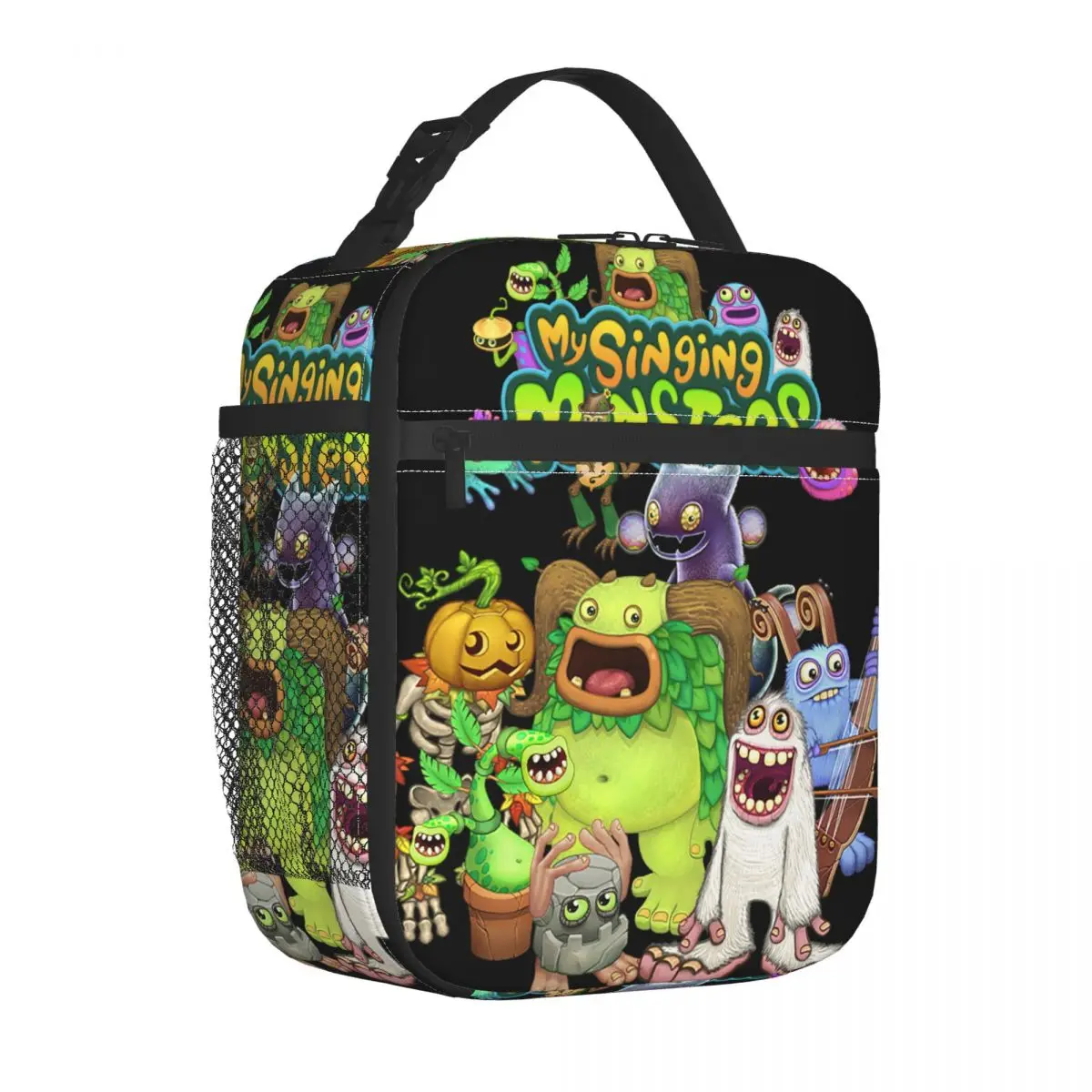 My Singing Monsters Game Cartoon Insulated Lunch Bags Borsa Portatile Per Contenitori Per Pasti Tote Lunch Box School Picnic Food Storage Bags