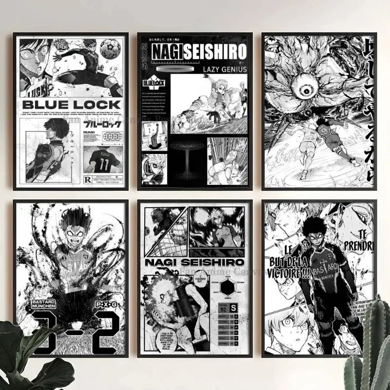 Vibrant Anime Blue Lock Poster - Premium Wall Art