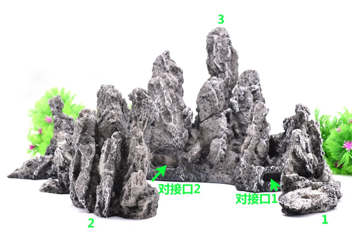 

Fish Tank Landscape Aquarium Decoration Ornament Resin Crafts Rockery Rock Fish Tank Decorations