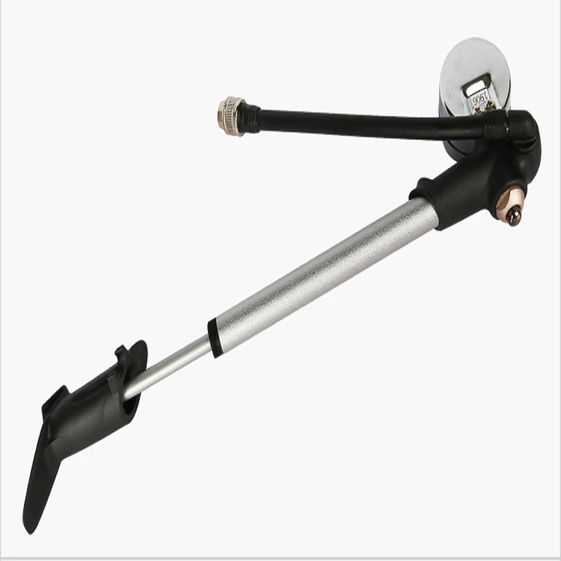 Foldable 300psi High Pressure Bike Air Shock Pump With Lever Gauge Fork