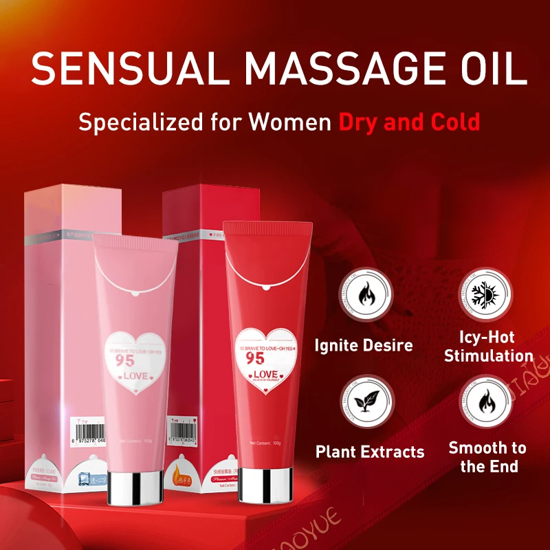 Sex Lubricant Massage Oil Ice and Fire Female Orgasm Liquid